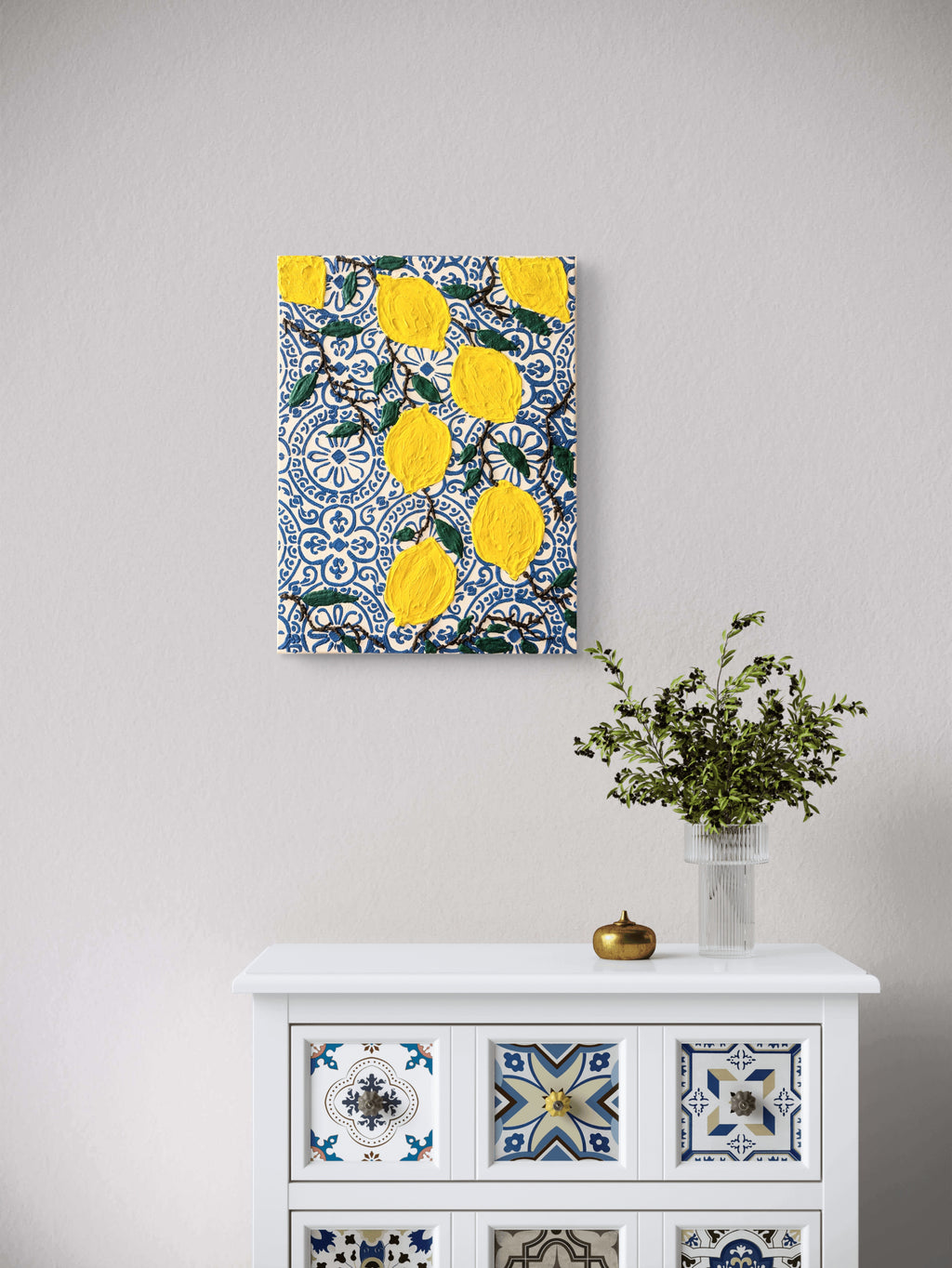 Citron - Mediterranean lemons canvas