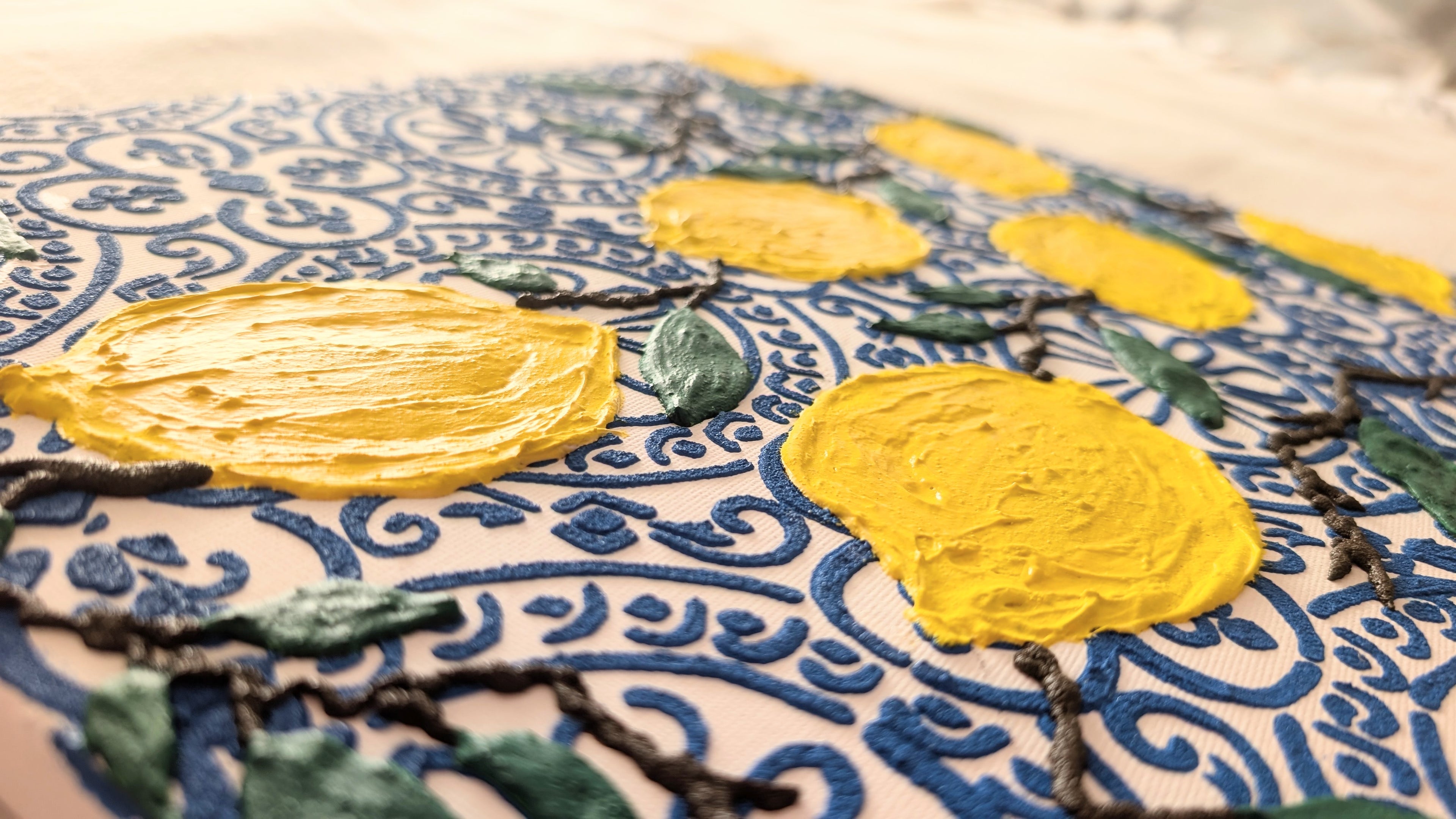 Citron - Mediterranean lemons canvas