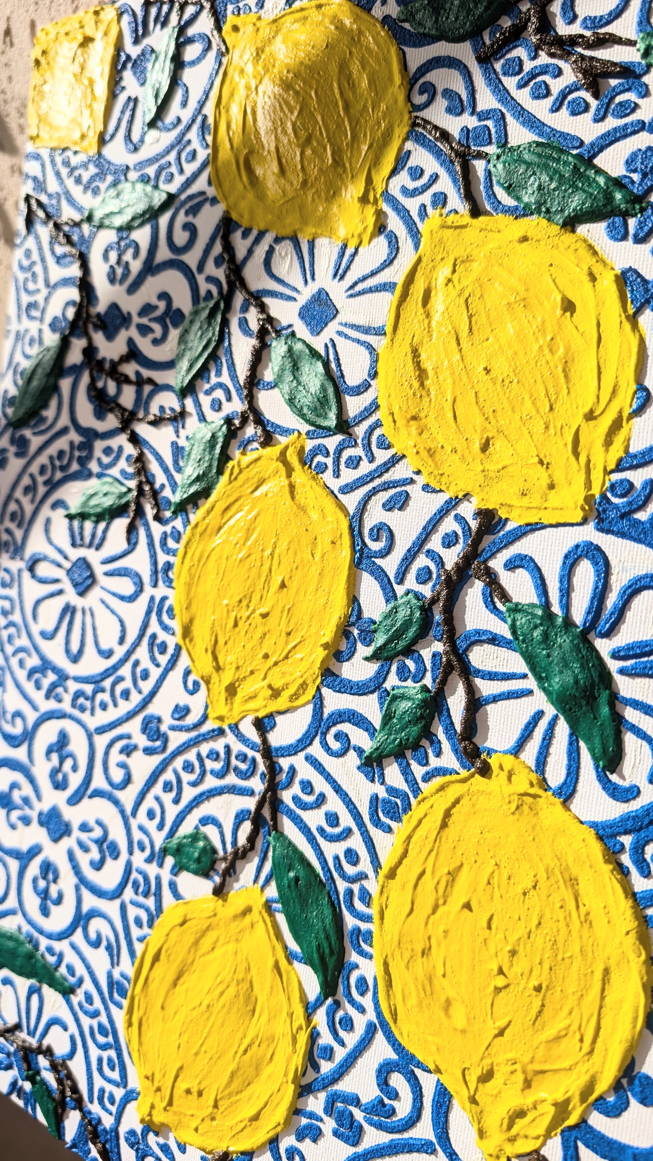 Citron - Mediterranean lemons canvas