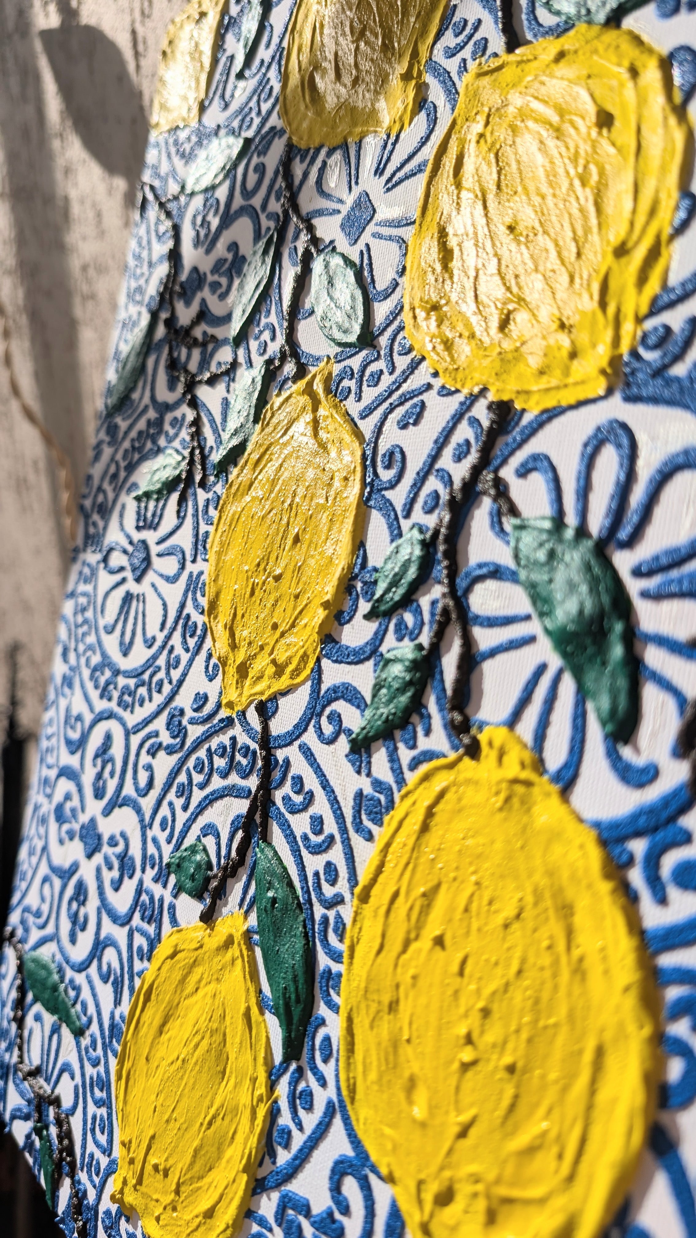 Citron - Mediterranean lemons canvas