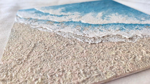 Abstract sea textured art