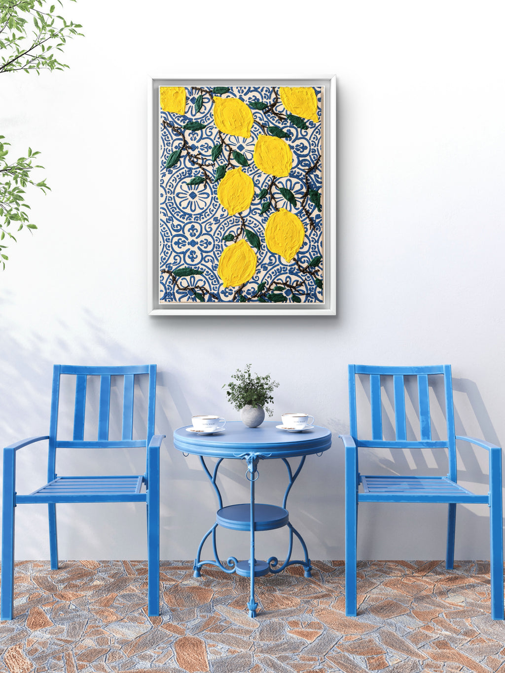 Citron - Mediterranean lemons canvas